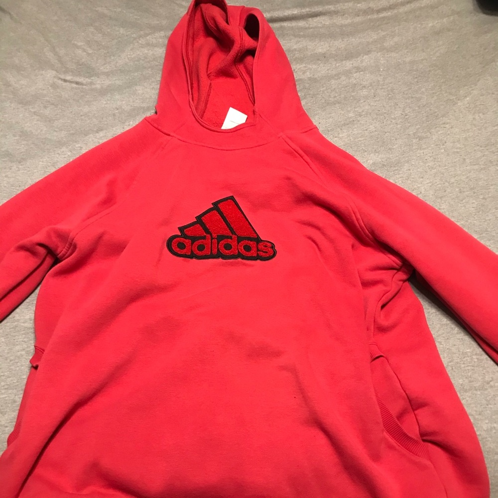 Red Addidas Hoodie